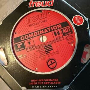 Red and Black High-Performance Saw Blade